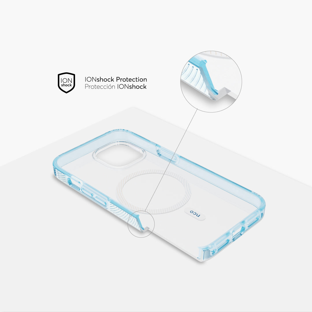 Case NCO SafeCase Force con MagSafe para iPhone 14 - Transparente