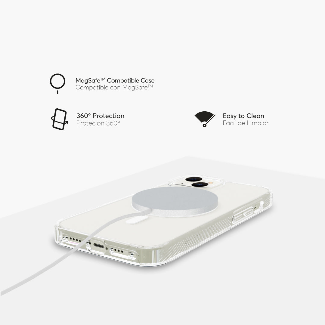 Case NCO SafeCase Force con MagSafe para iPhone 14 - Transparente