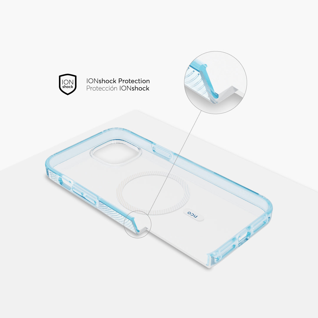 Case NCO SafeCase Force con MagSafe para iPhone 14 Plus - Transparente