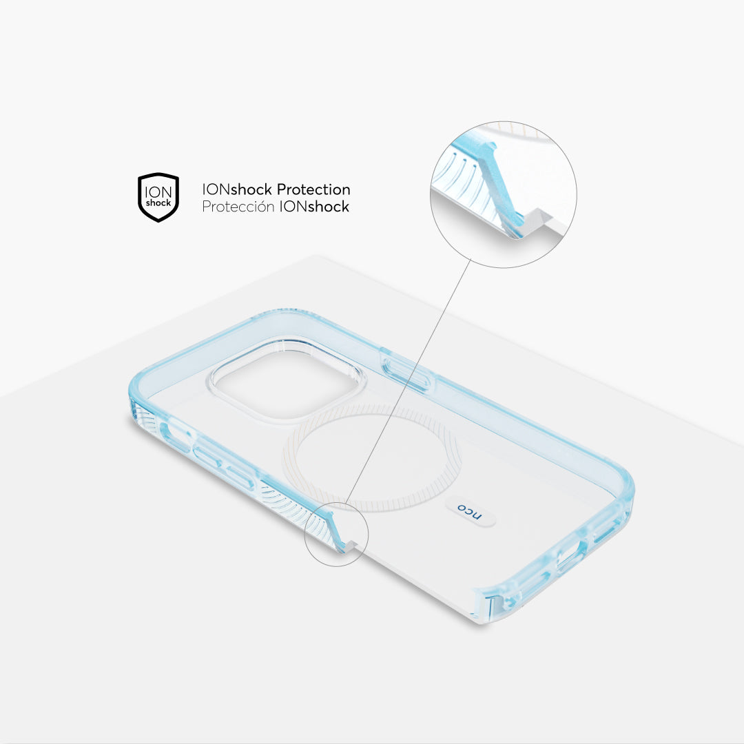 Case NCO SafeCase Force con MagSafe para iPhone 14 Pro - Transparente