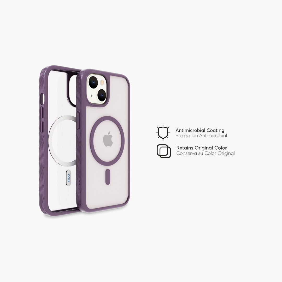 Case NCO SafeCase GRIP con MagSafe para iPhone 14 - Morado