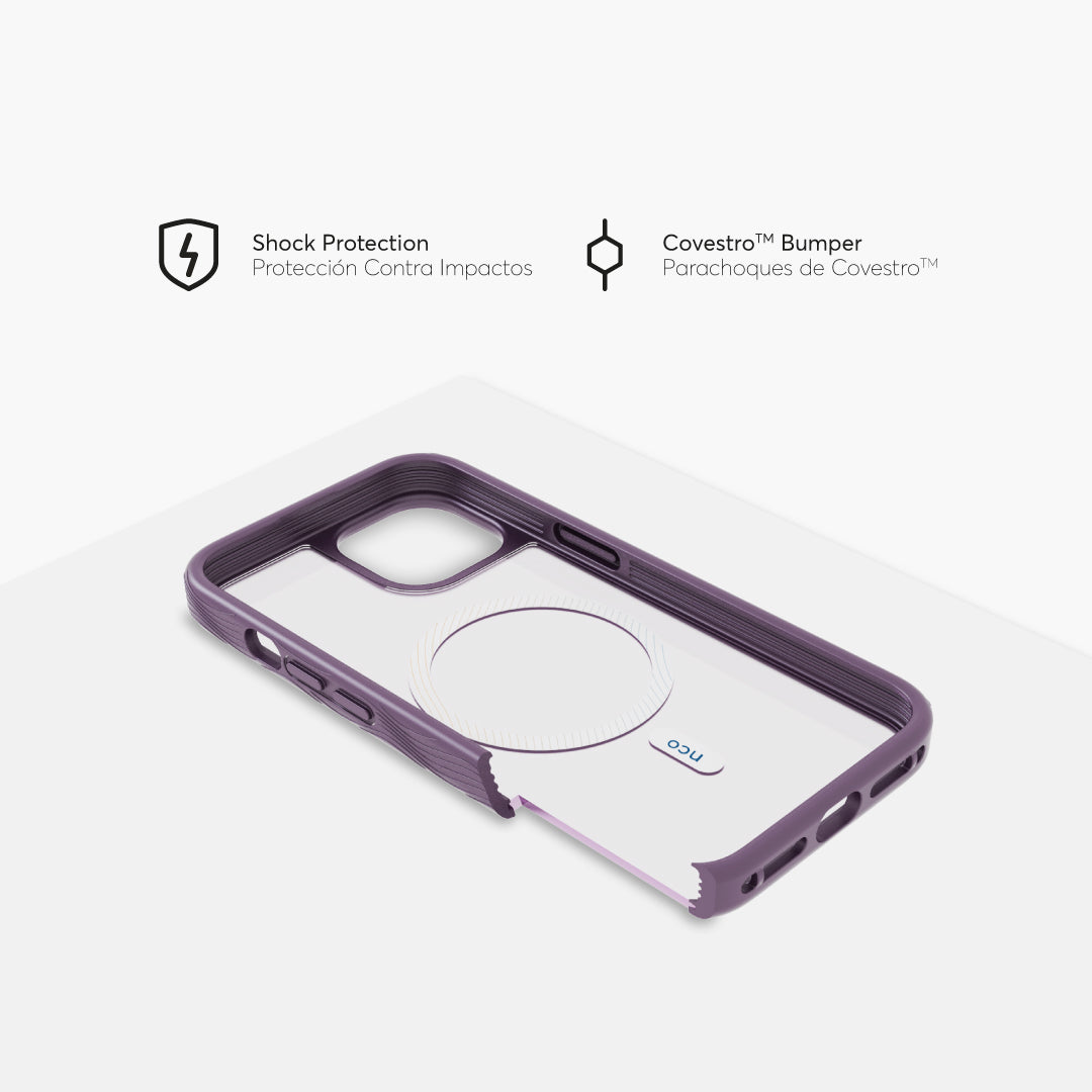 Case NCO SafeCase GRIP con MagSafe para iPhone 14 - Morado