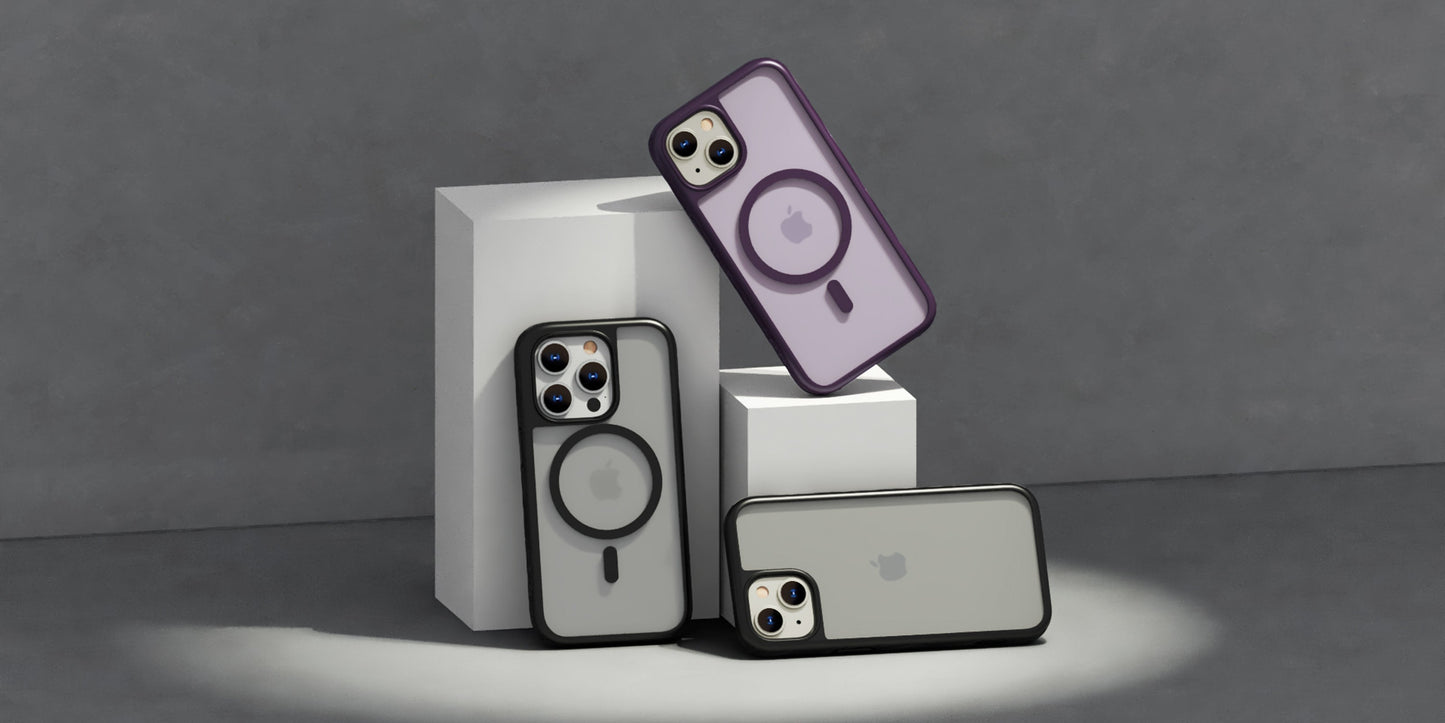 Case NCO SafeCase GRIP con MagSafe para iPhone 14 - Morado