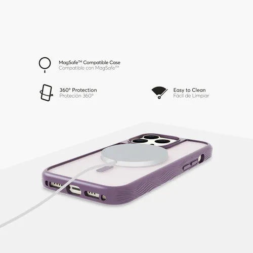 Case NCO SafeCase GRIP con MagSafe para iPhone 14 Pro - Morado