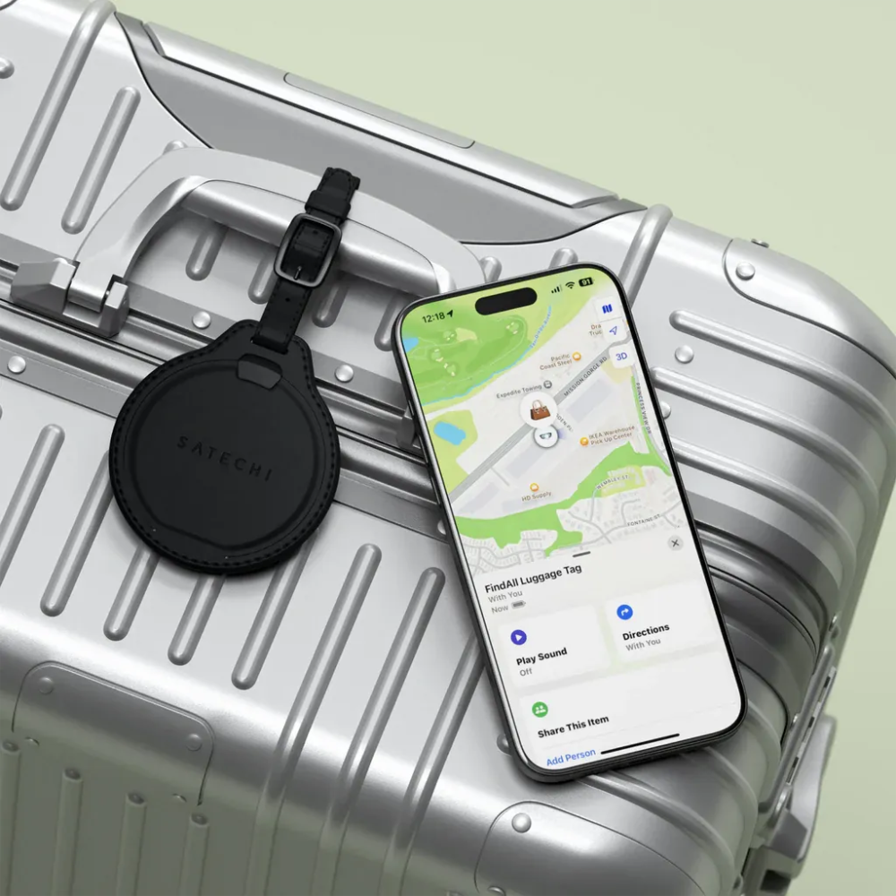 Llavero para Airtag Satechi para Equipaje - Negro
