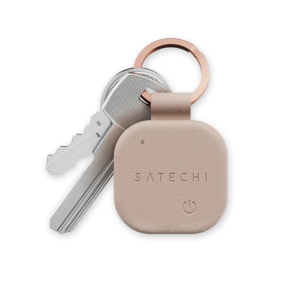 Llavero de Cuero Vegano Satechi Compatible con Find My - Rosa Arena
