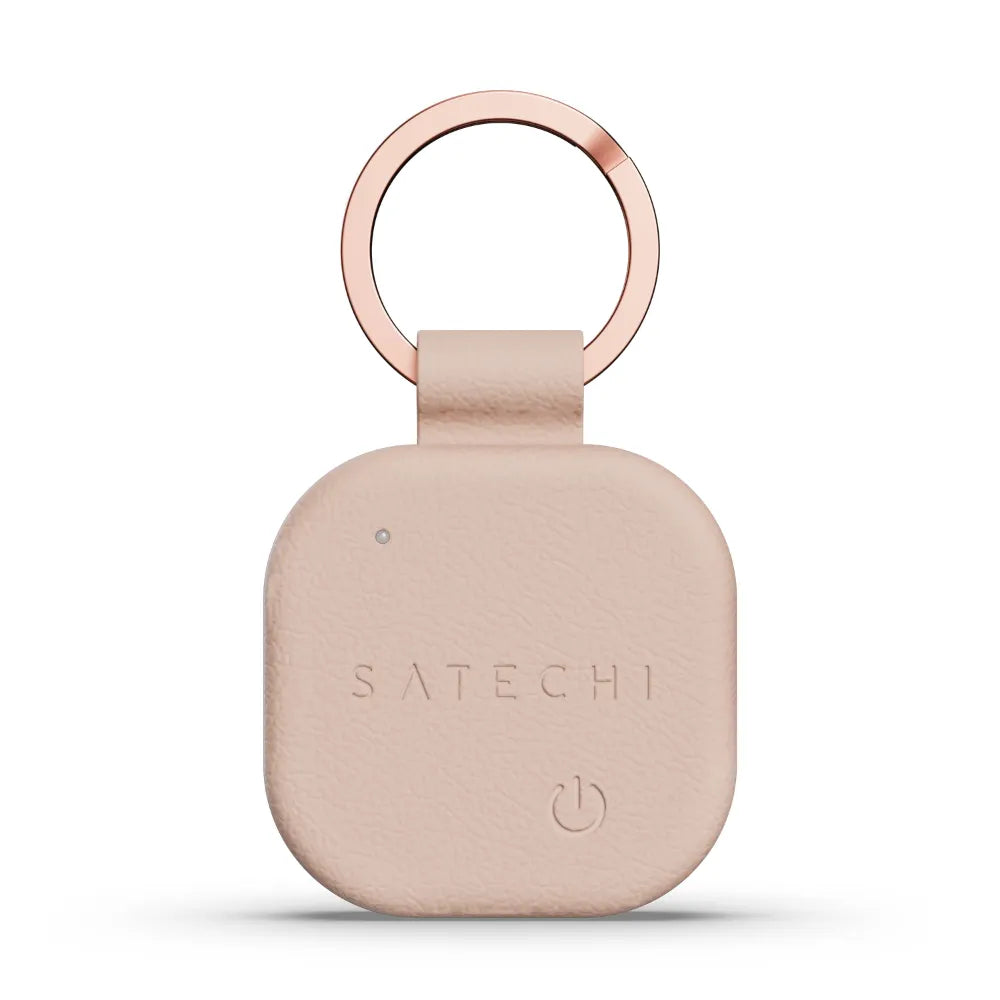 Llavero de Cuero Vegano Satechi Compatible con Find My - Rosa Arena