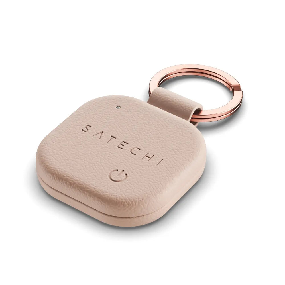 Llavero de Cuero Vegano Satechi Compatible con Find My - Rosa Arena