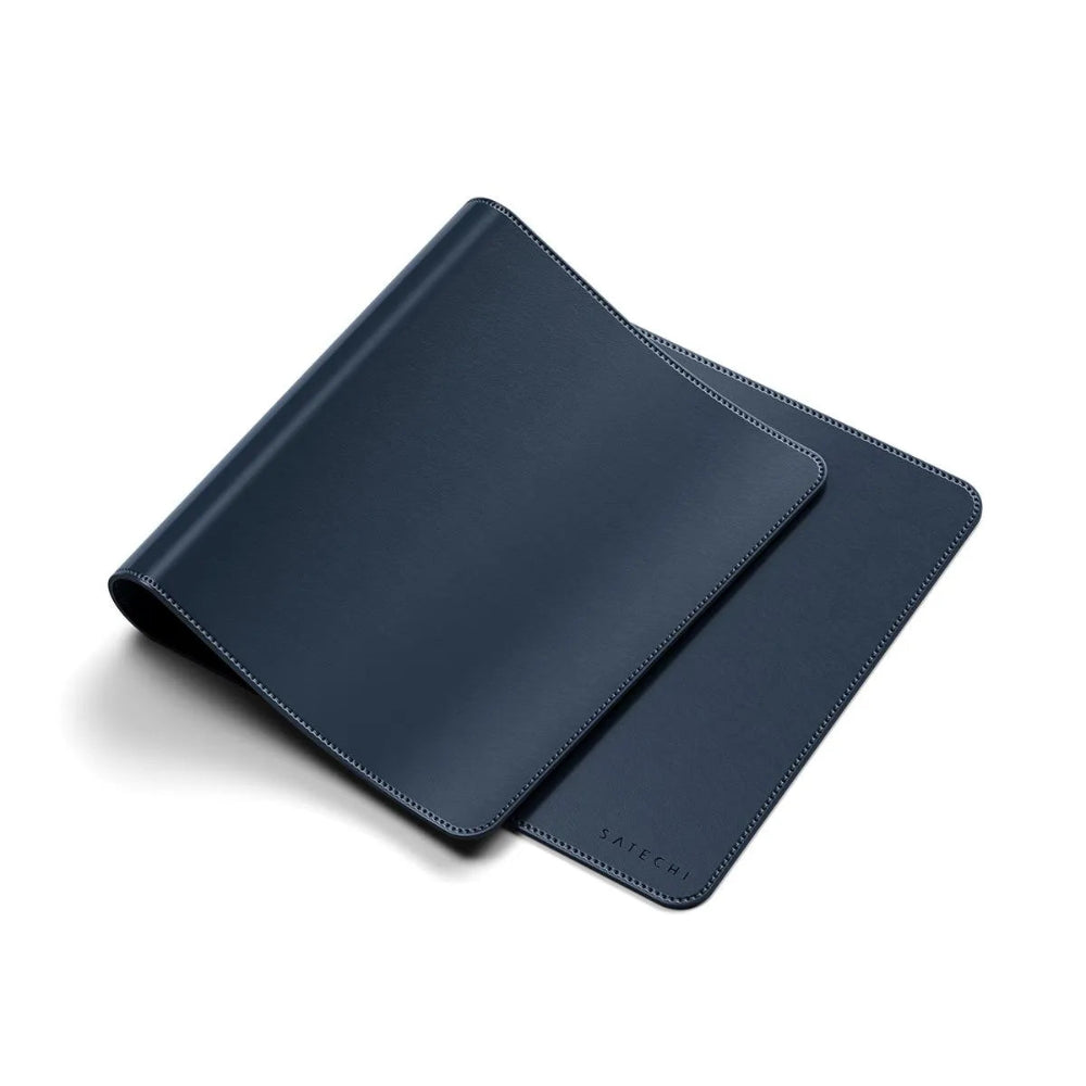 Alfombra de Escritorio Satechi Cuero Vegano Premium - Azul