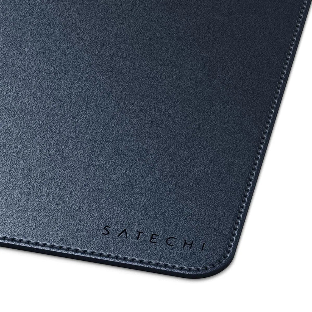 Alfombra de Escritorio Satechi Cuero Vegano Premium - Azul