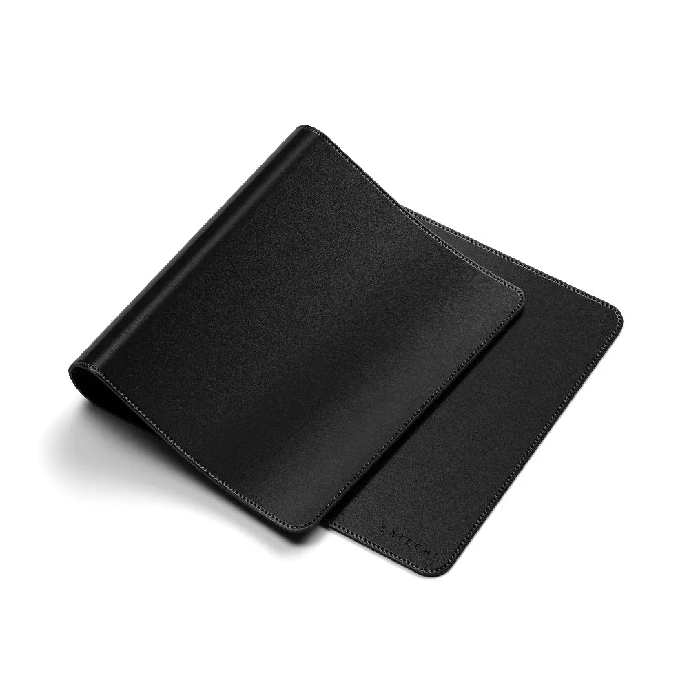 Alfombra de Escritorio Satechi Cuero Vegano Premium - Negro