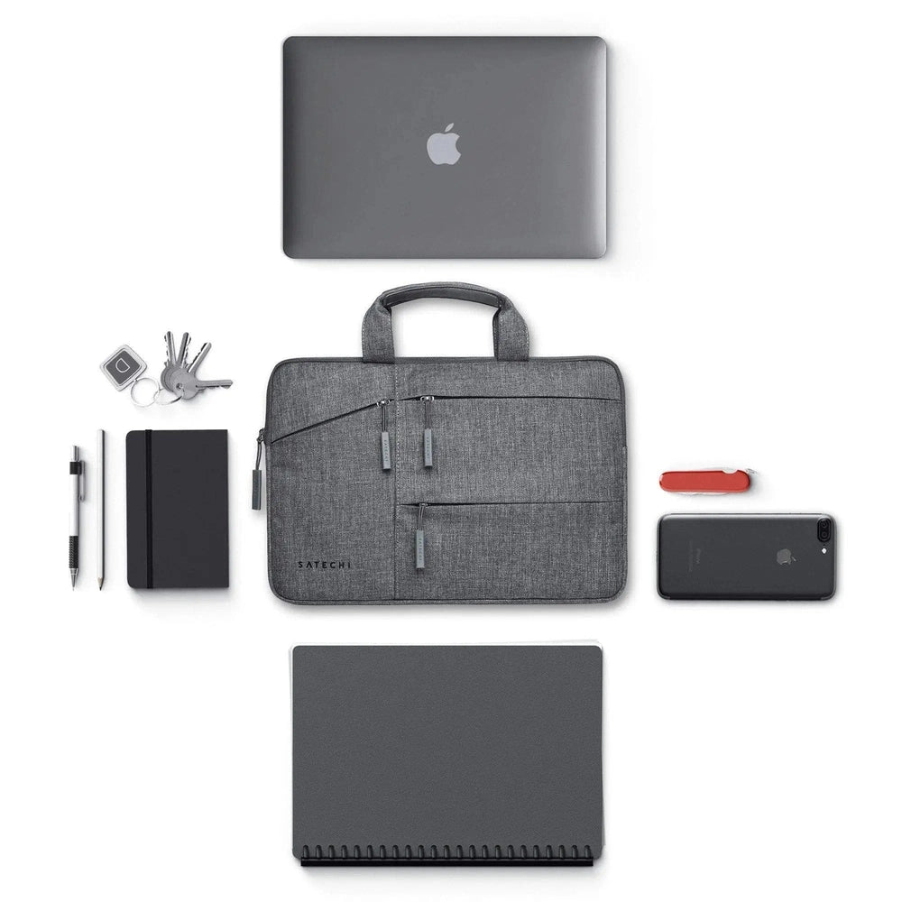 Funda Satechi para Macbook 15" con bolsillos - Gris