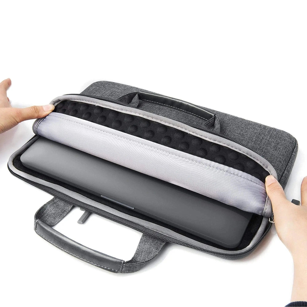 Funda Satechi para Macbook 15" con bolsillos - Gris