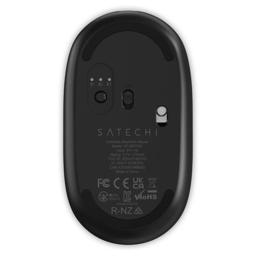 Mouse Satechi OntheGo con Bluetooth - Negro