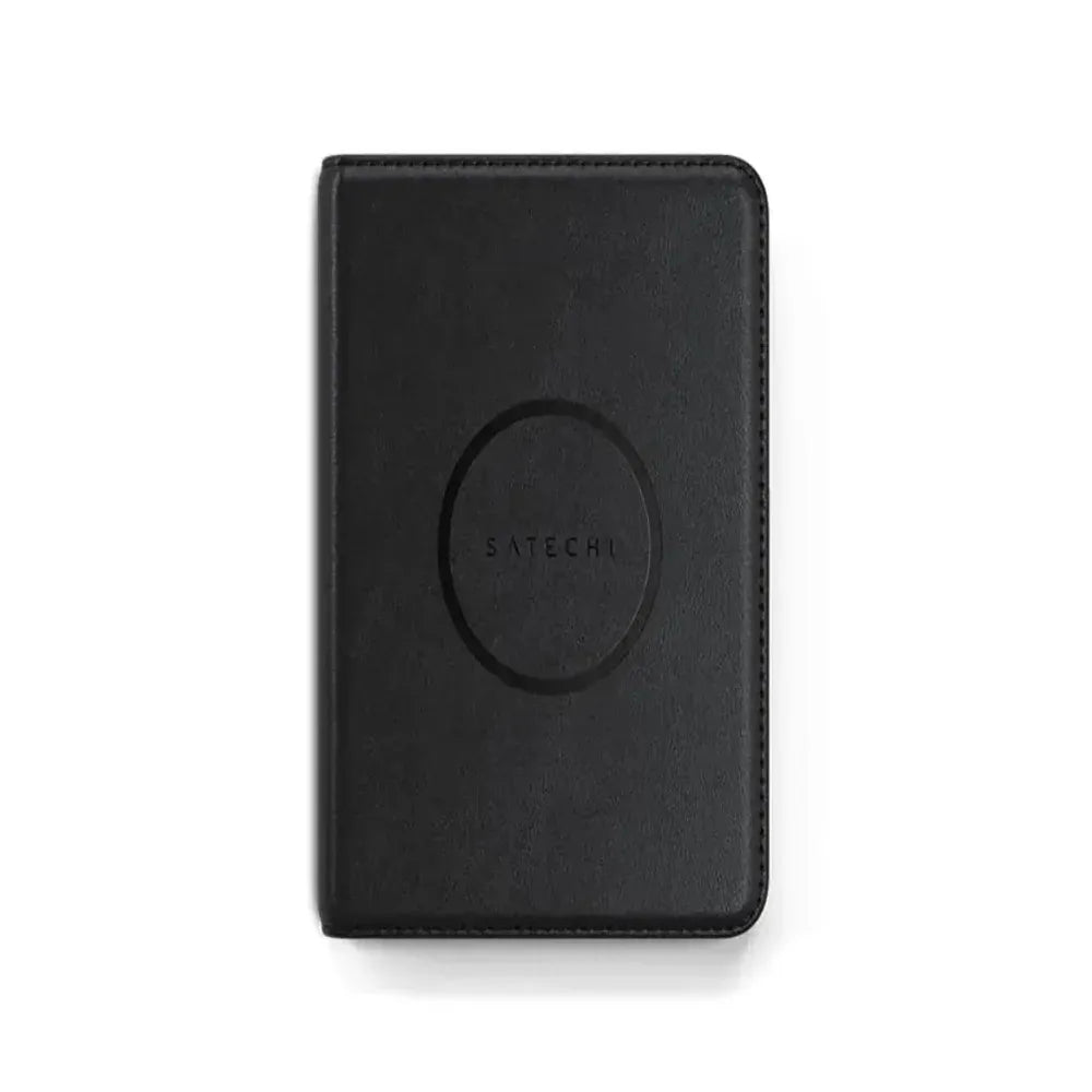 Funda para Pasaporte Satechi Compatible con FindMy Cuero Vegano - Negro
