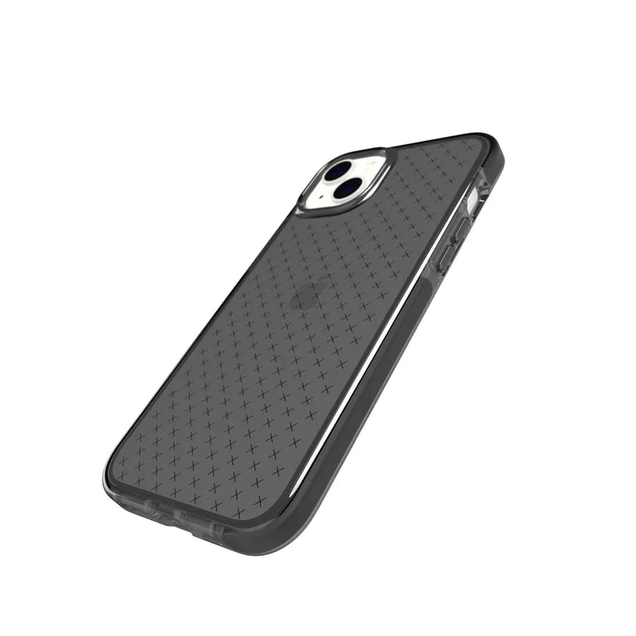 Case Tech21 Evo Check con MagSafe para iPhone 14 Plus - Humo/Negro