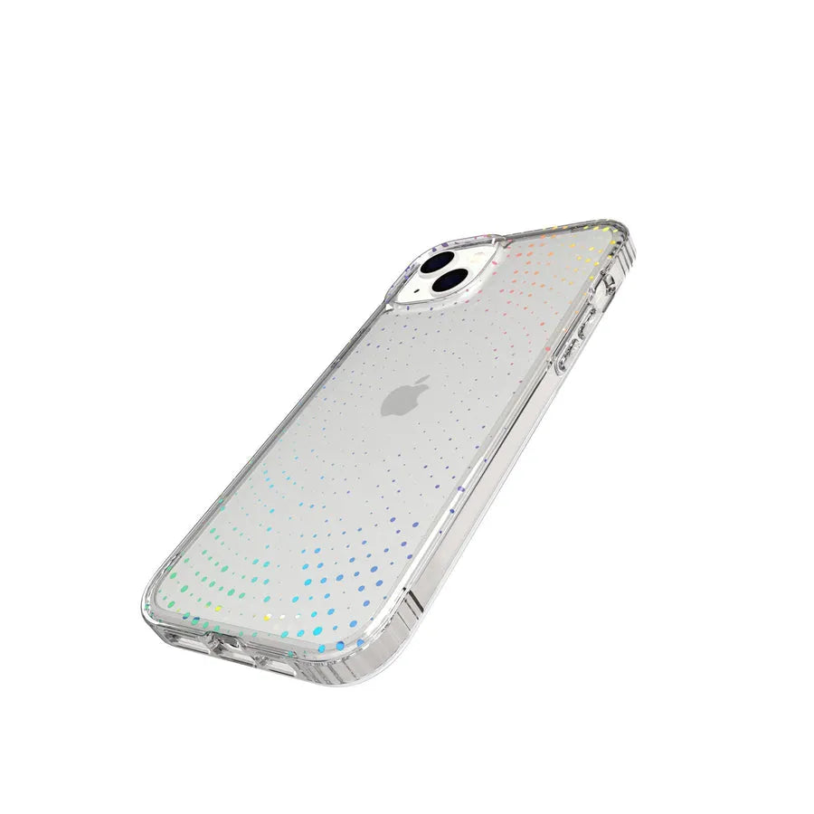 Case Tech21 Evo Sparkle para iPhone 14 Plus - Transparente Multicolor