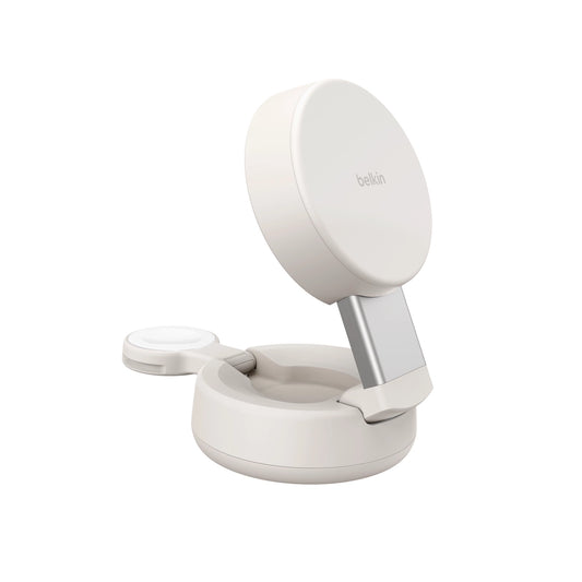 Base_de_Carga_inalámbrica_Belkin_Qi2_25W_2_en_1_Ultra_Charge_Pro_Crema_Posición_2_iShop_Perú
