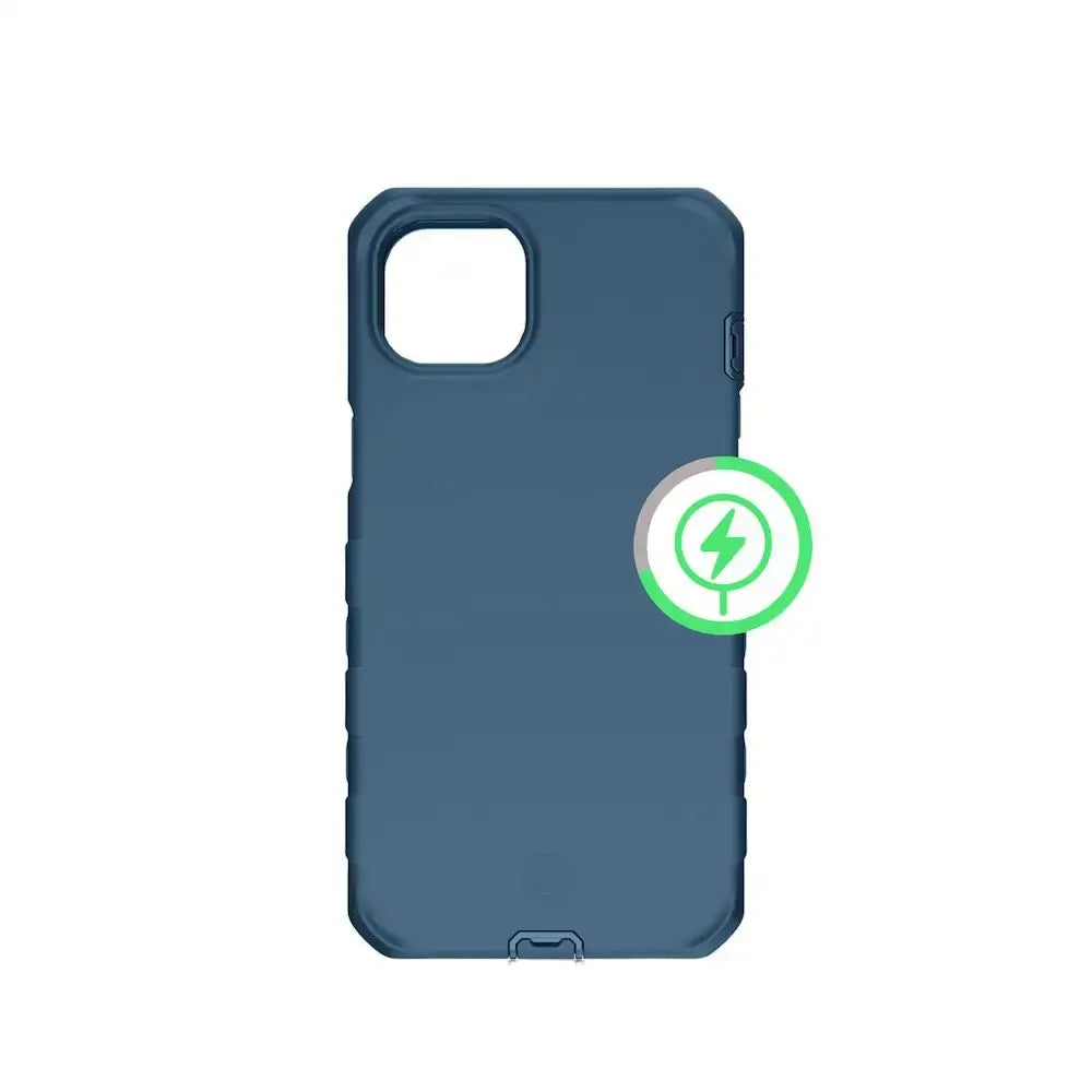 ItSkins Funda Vault R Solid con MagSafe para iPhone 13/14 - Azul Marino