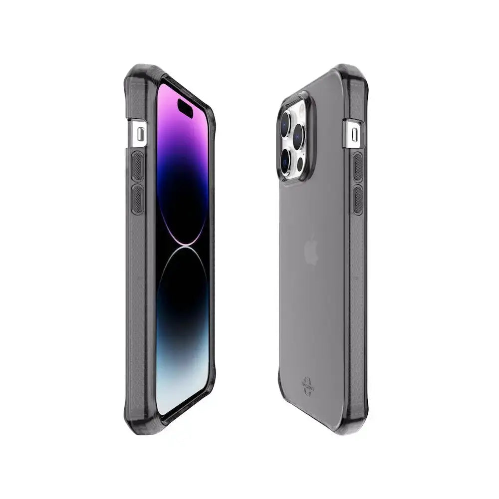 ItSkins Funda Spectrum R Clear para iPhone 14 Pro - Negro Humo