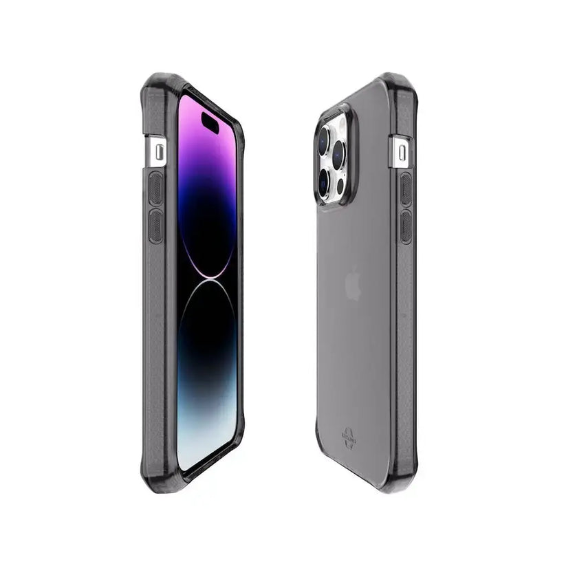 ItSkins Funda Spectrum R Clear para iPhone 14 Pro - Negro Humo