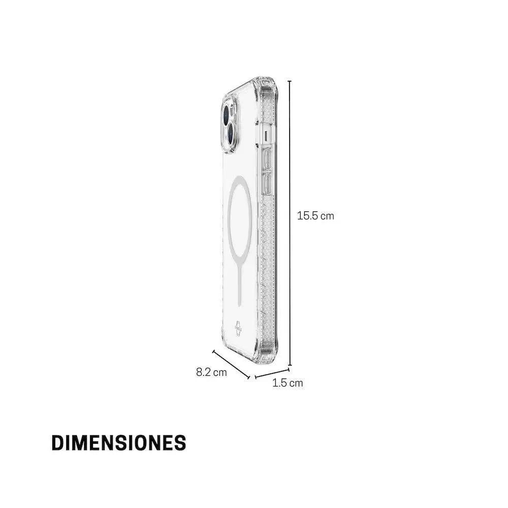 ItSkins Case Supreme R Clear con MagSafe para iPhone 15/14 - Transparente