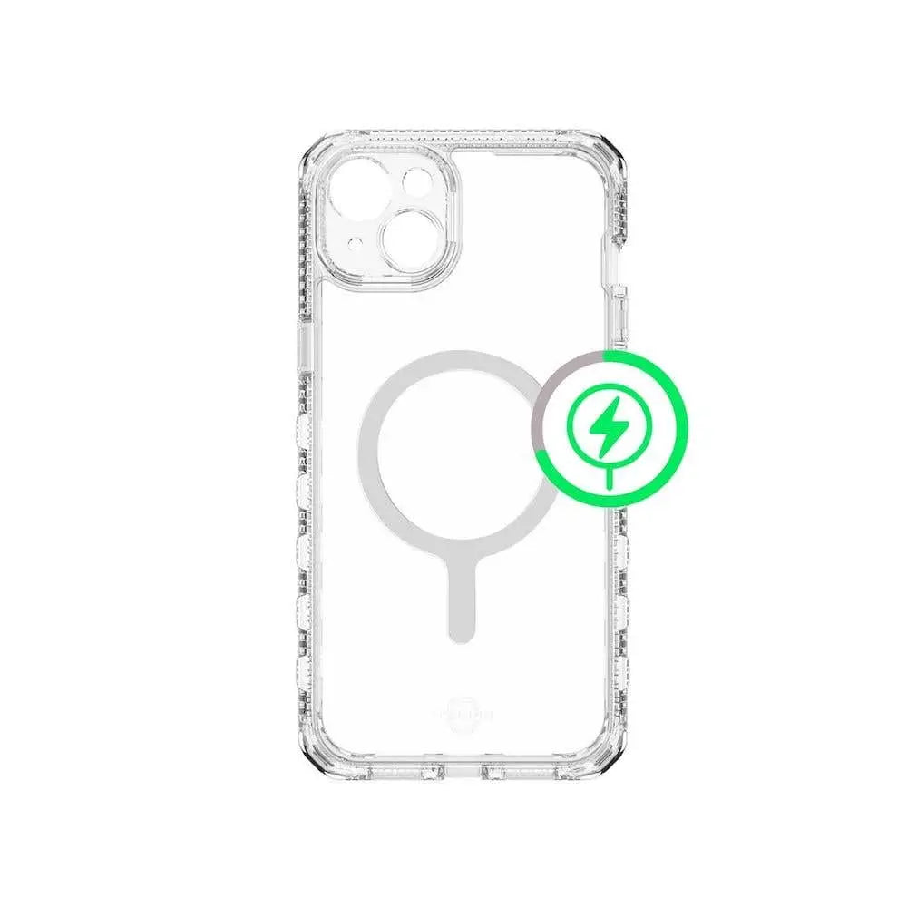 ItSkins Case Supreme R Clear con MagSafe para iPhone 15/14 - Transparente