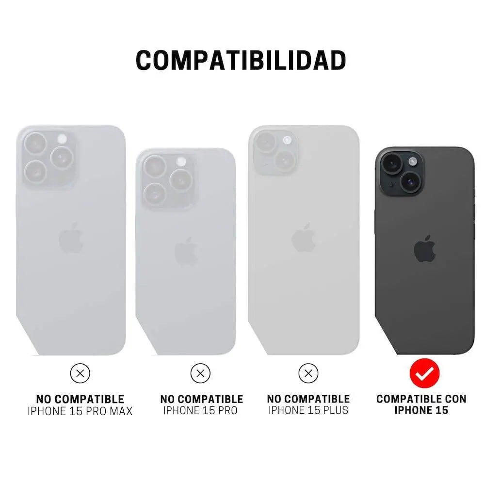 ItSkins Case Spectrum R Clear para iPhone 15/14 - Gris