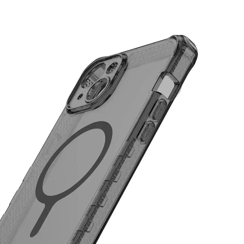 Case Itskins Supreme R Clear para iPhone 15 Plus con Magsafe - Grafito