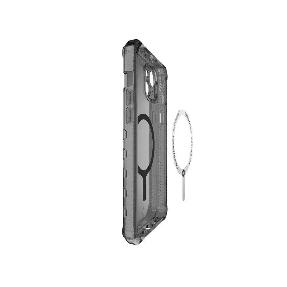 Case Itskins Supreme R Clear para iPhone 15 Plus con Magsafe - Grafito