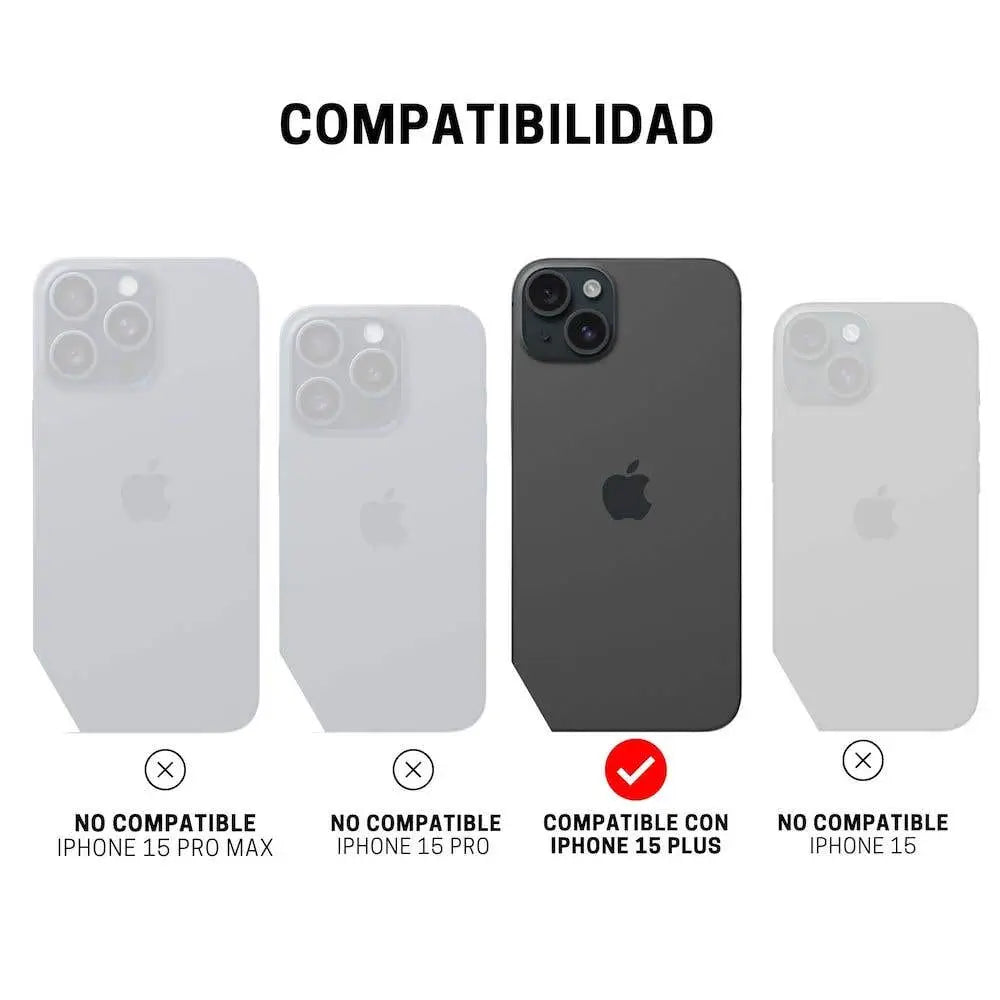 ItSkins Case Spectrum R Clear para iPhone 15 Plus - Gris