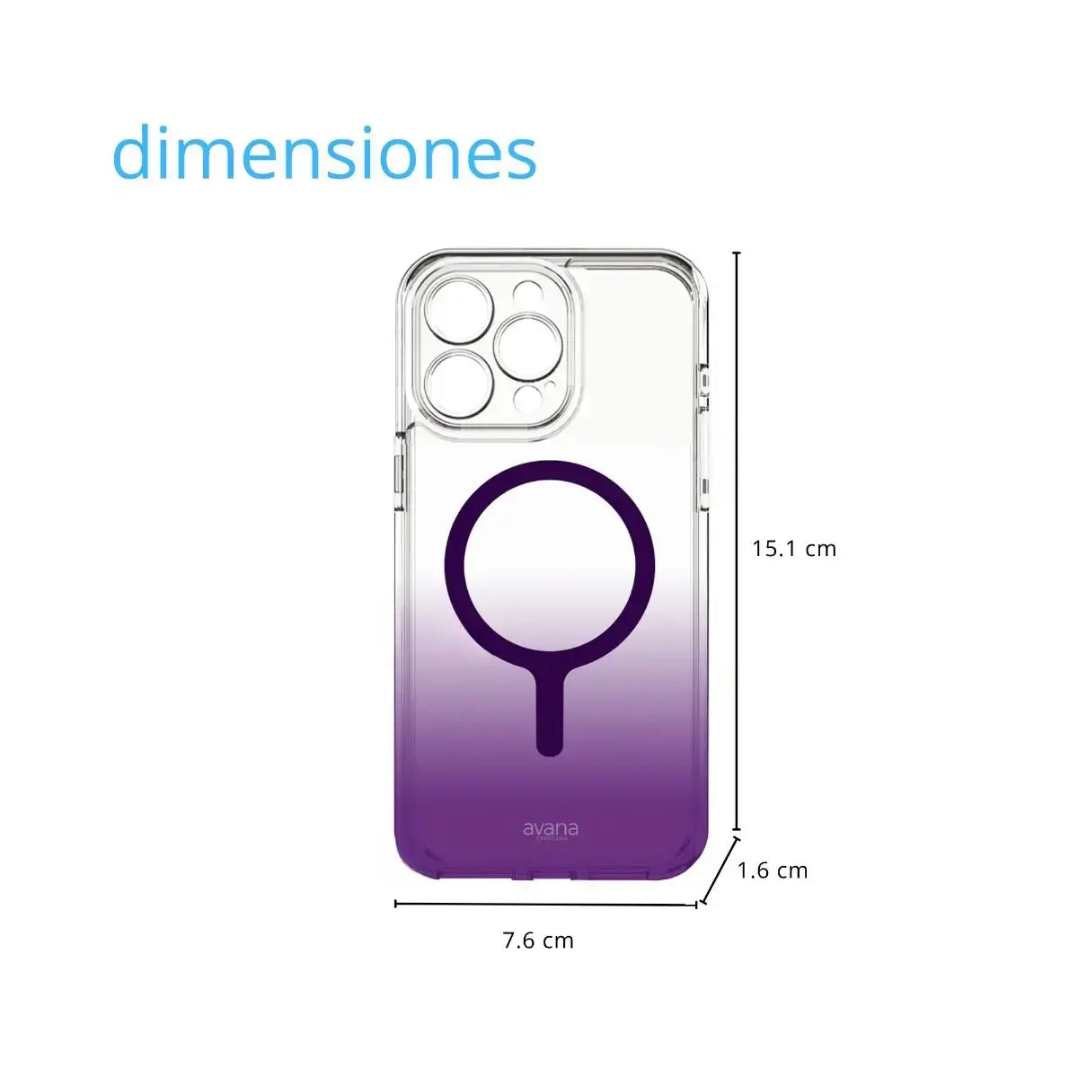 Case Avana Sunrise para iPhone 15 Pro con Magsafe - Lavanda