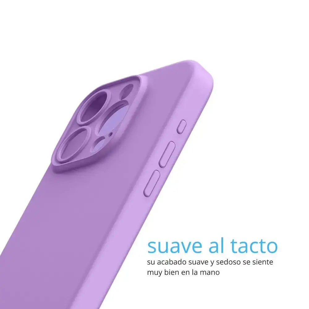 Case Avana Velvet para iPhone 15 Pro con Magsafe - Violeta