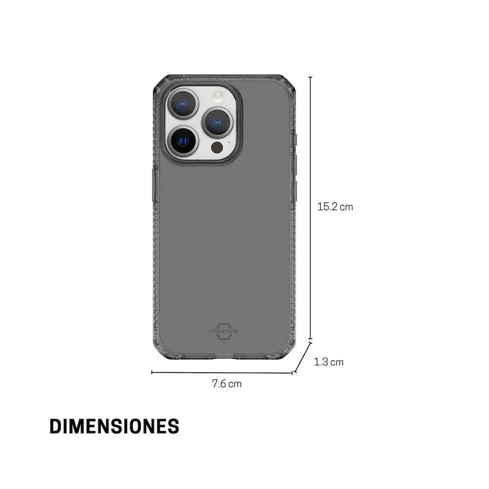 ItSkins Case Spectrum R Clear para iPhone 15 Pro - Gris