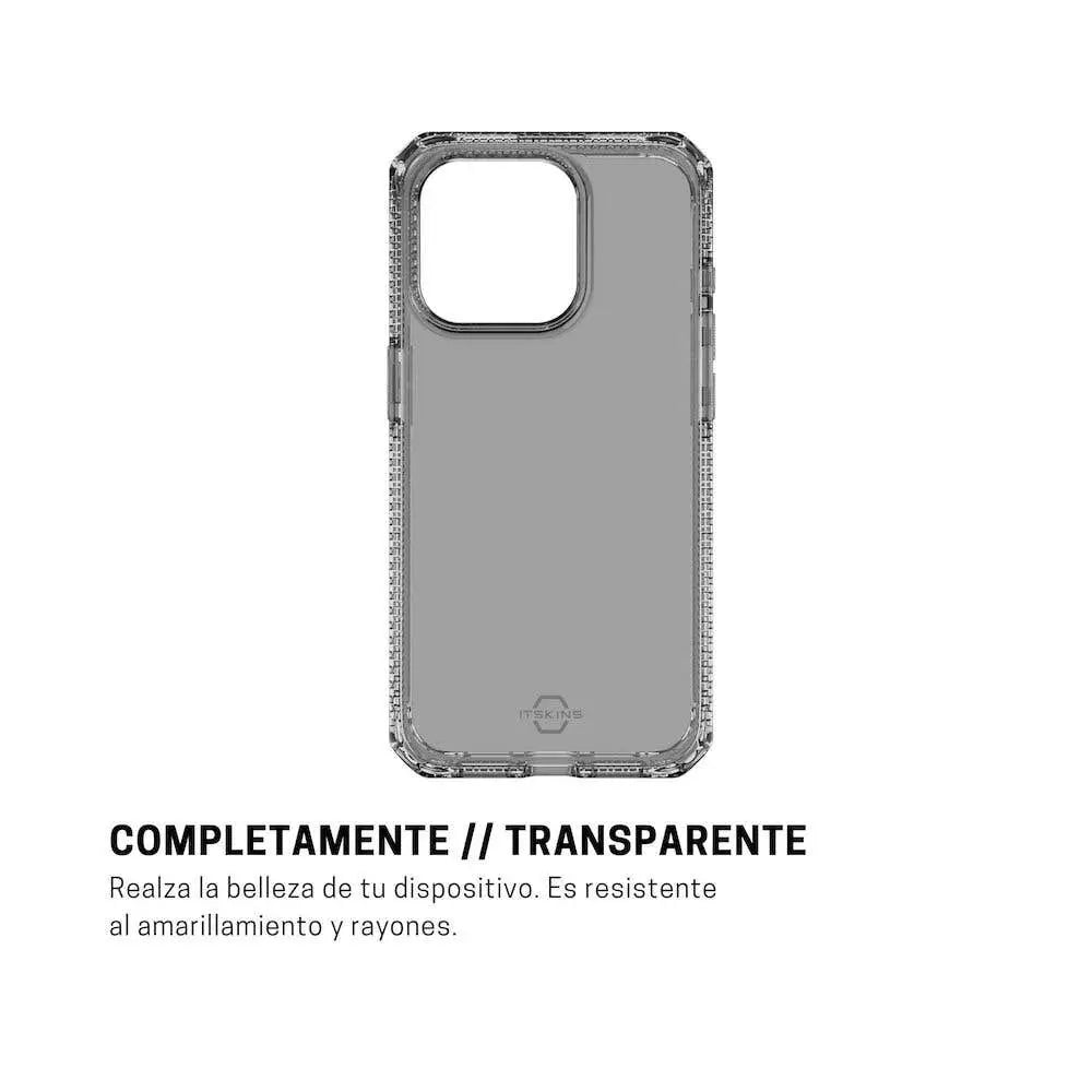 ItSkins Case Spectrum R Clear para iPhone 15 Pro - Gris