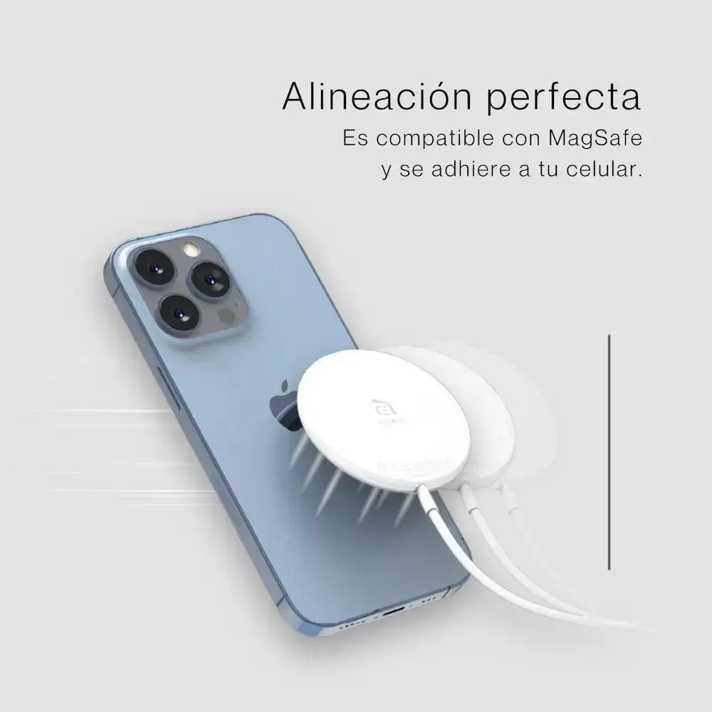 Cargador Magnético Adam Elements OMNIA M con Adaptador de corriente 33W - Blanco