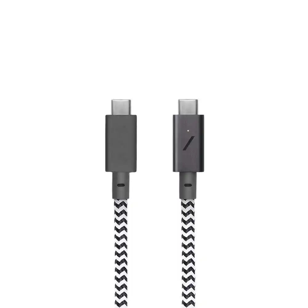 Native Union Cable Pro Belt USB-C a USB-C 2.4m - Negro/Blanco