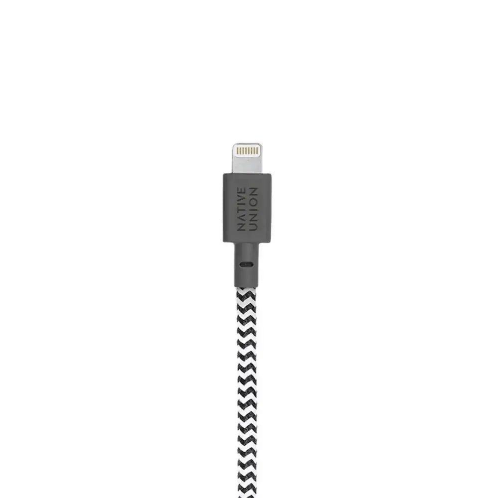 Cable de Trenazado Native Union USB-C a Lightning reforzado de 3m - Cebra