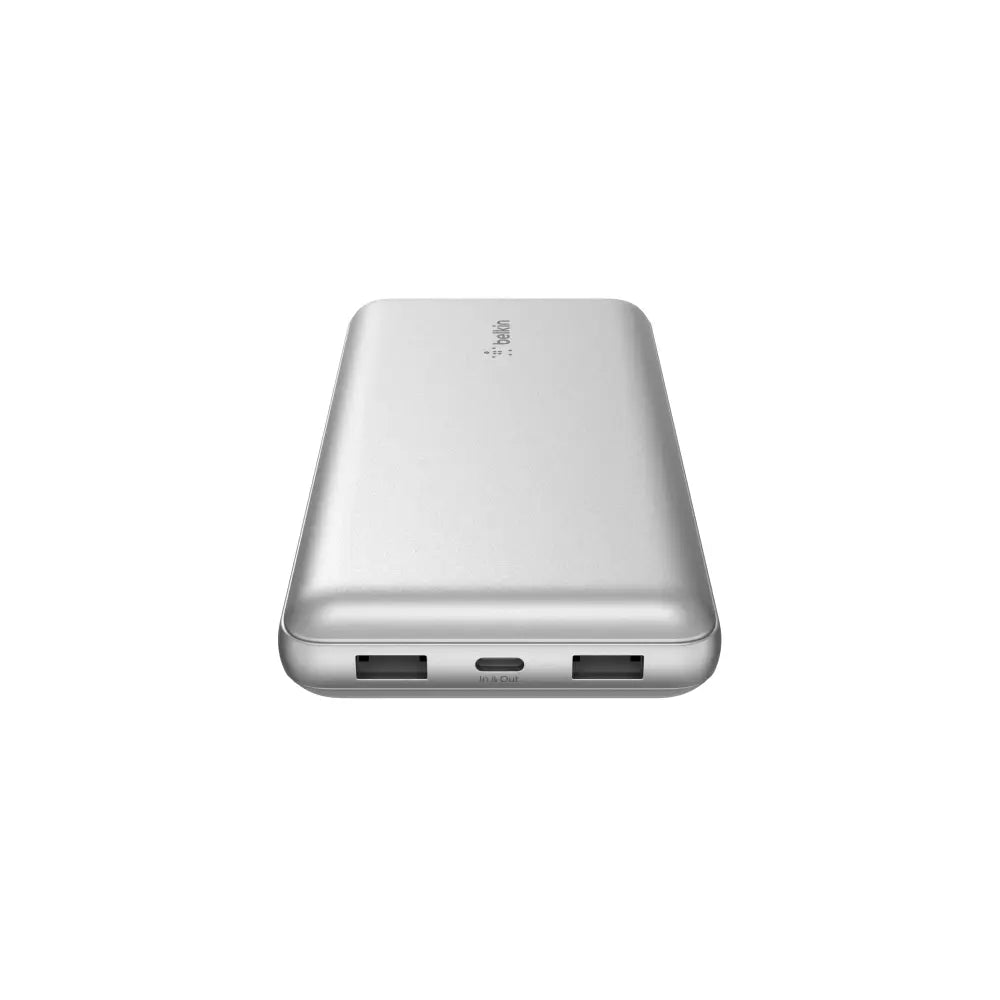 Batería Externa Belkin de 20000 mAh en 15W, USB-C y Dos USB-A - Plata