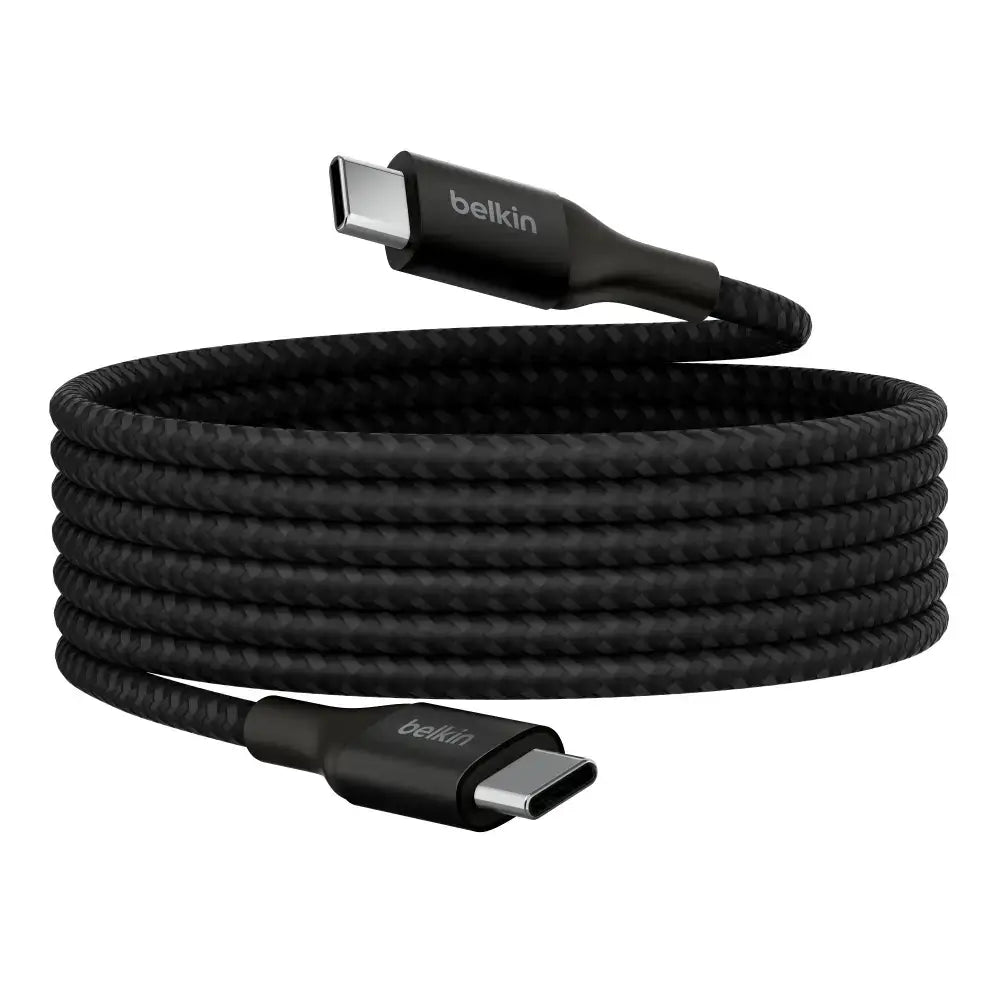 Cable de Carga Trenzado BelkinUSB-Ca USB-C 240Wde 2m - Negro