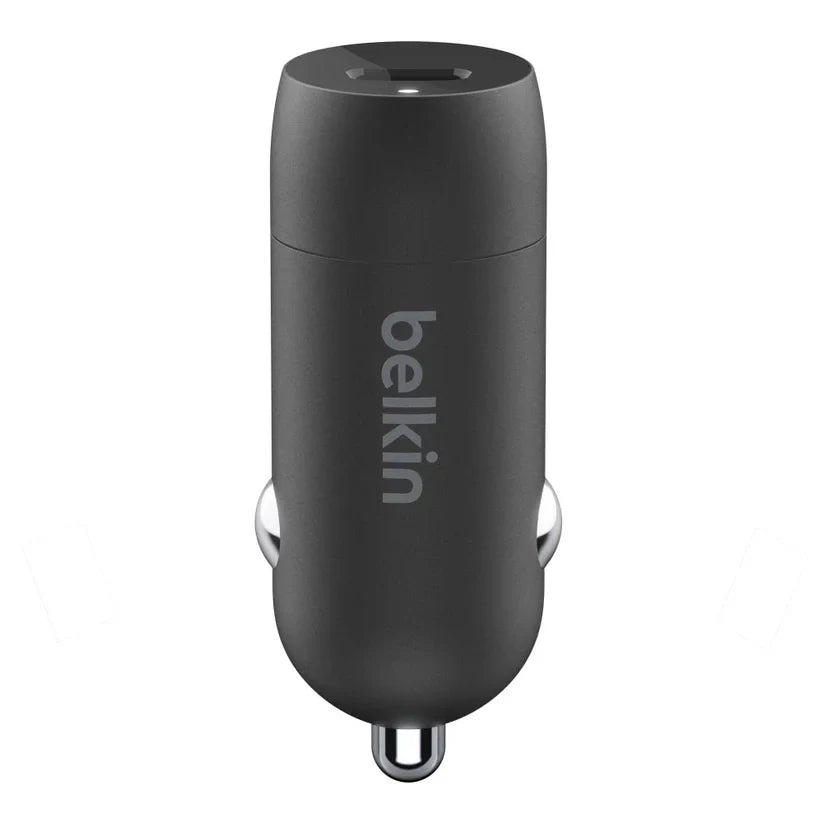 Cargador Carro Belkin USB-C a Lightning + Puerto USB-A 20W - Negro