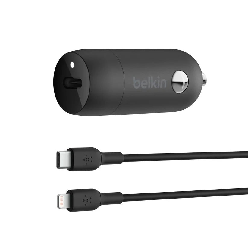 Adaptador de carga para Auto Belkin 30W USB-C - Negro