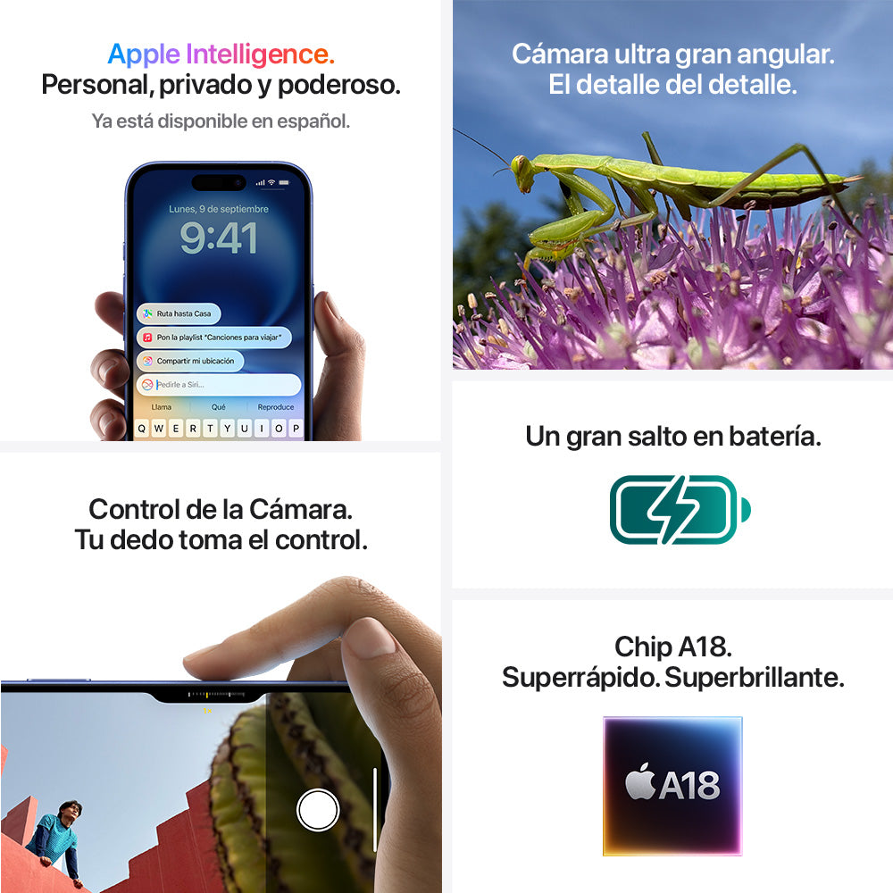 iPhone 16 256 GB Blanco