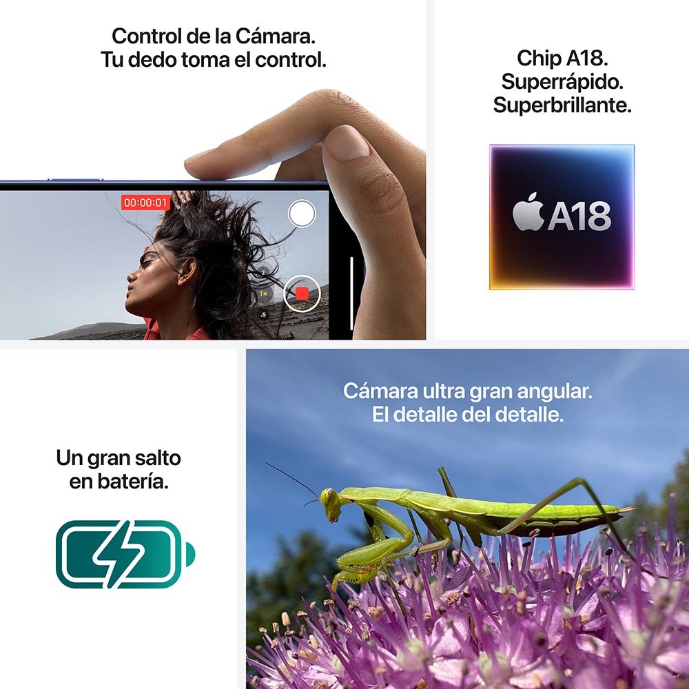 iPhone 16 128 GB Ultramarino