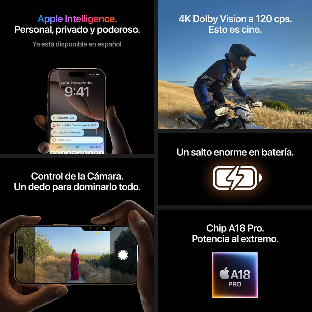 iPhone 16 Pro Max 256 GB Titanio del desierto