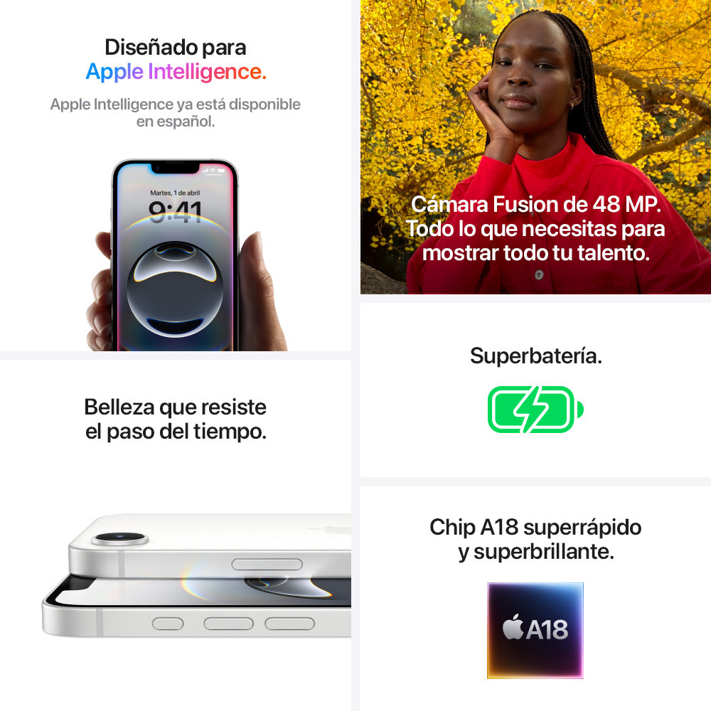 iPhone 16e 128 GB Blanco