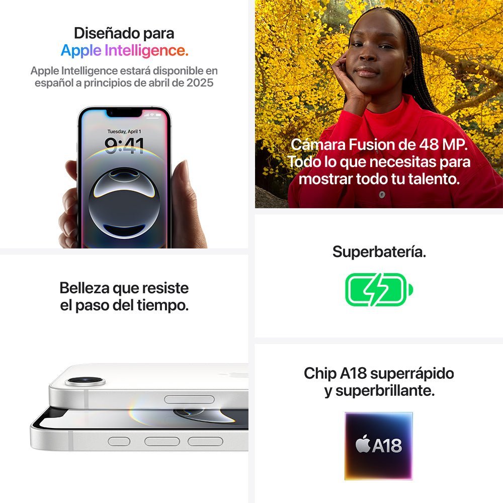 iPhone 16e 128 GB Blanco