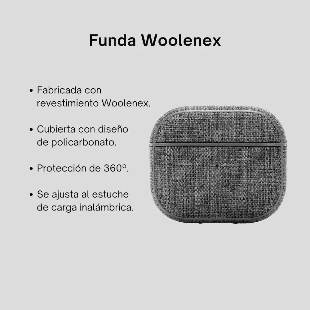 Case Incase Woolenex para AirPods 3 - Gris Asfalto