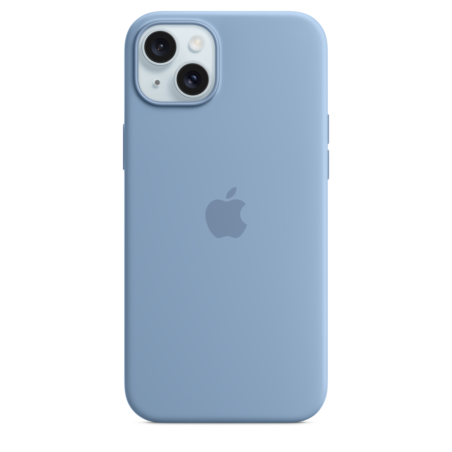 Funda de silicón con MagSafe para el iPhone 15 Plus - Azul invierno