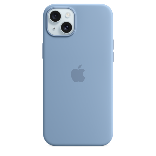 Funda de silicón para el iPhone 15 Plus con Magsafe - Azul invierno